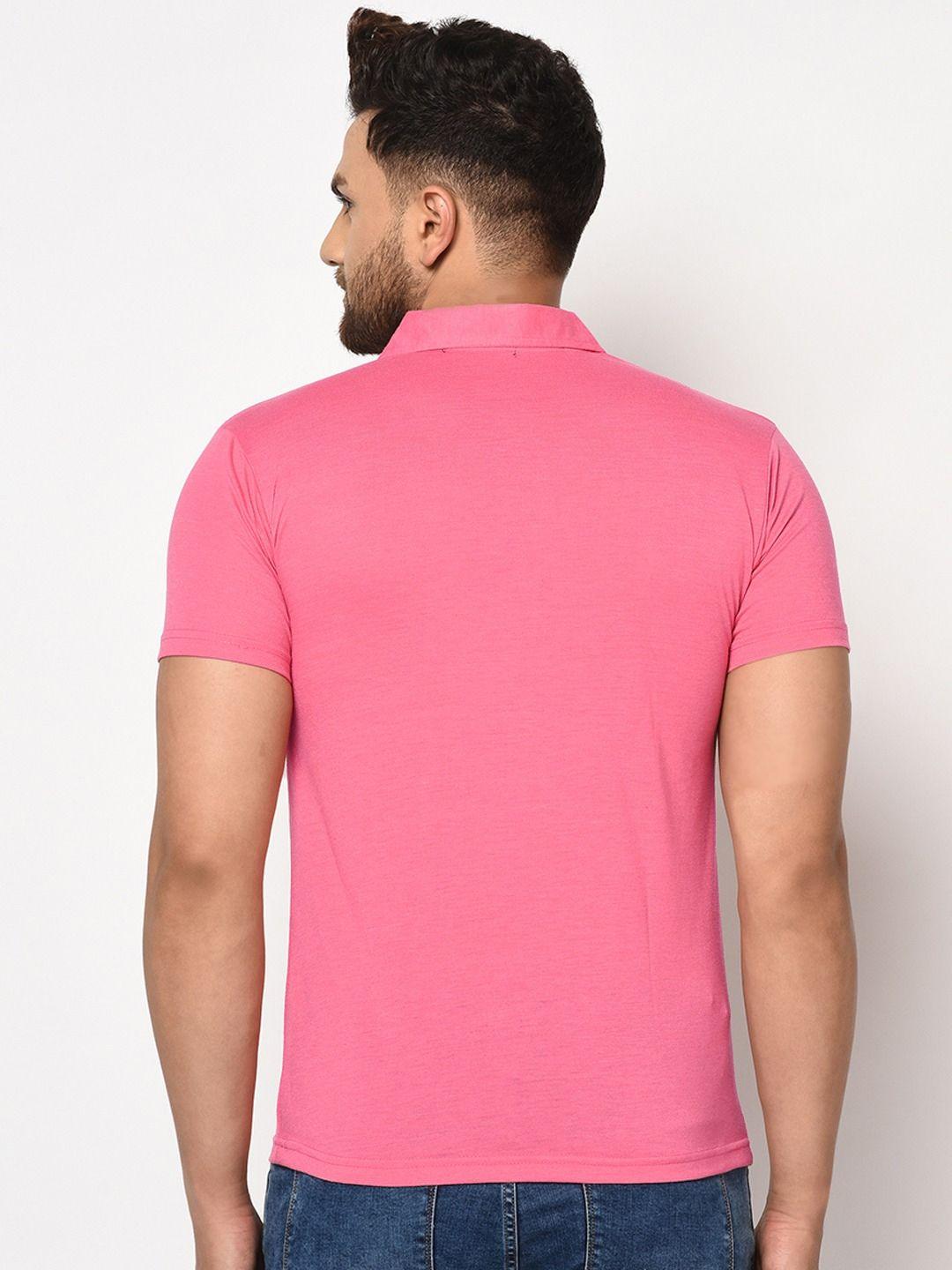 Cotton Blend Solid Half Sleeves Polo T-Shirt